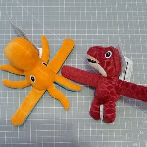 Plush Octopus and Dinosaur Slap Bracelets